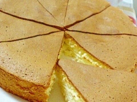 小麦粉で作る♪カステラ風ケーキ